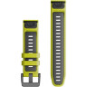Ремешок GARMIN QUICKFIT 22 ELECTRIC LIME/GRAPHITE SILICONE BAND