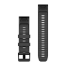 Ремешок GARMIN QUICKFIT 22 силиконовые графитовые