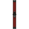 Ремешок GARMIN QUICKFIT 22 WATCH BANDS HYBRID TITANIUM/SILICONE BRACELET – CARBON GRAY DLC