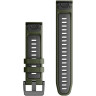 Ремешок GARMIN QUICKFIT 22 WATCH BANDS MOSS/GRAPHITE SILICONE