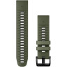 Ремешок GARMIN QUICKFIT 22 WATCH BANDS MOSS/GRAPHITE SILICONE