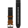 Ремешок GARMIN QUICKFIT 22 WATCH STRAPS LEATHER/FKM HYBRID STRAP, BROWN/BLACK