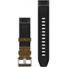 Ремешок GARMIN QUICKFIT 22 WATCH STRAPS LEATHER/FKM HYBRID STRAP, TUNDRA/BLACK