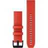 Ремешок GARMIN QUICKFIT 22MM BAND LASER RED WITH BLACK STAINLESS STEEL HARDWARE