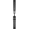 Ремешок GARMIN QUICKFIT 22MM BAND VENTED TITANIUM BRACELET WITH CARBON GRAY DLC COATING