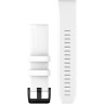 Ремешок GARMIN QUICKFIT 22MM BAND WHITE WITH BLACK STAINLESS STEEL HARDWARE