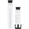 Ремешок GARMIN QUICKFIT 22MM BAND WHITE WITH BLACK STAINLESS STEEL HARDWARE
