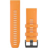 Ремешок сменный для GARMIN FENIX 5X PLUS 26MM QUICKFIT SPARKORANGE SILICONE