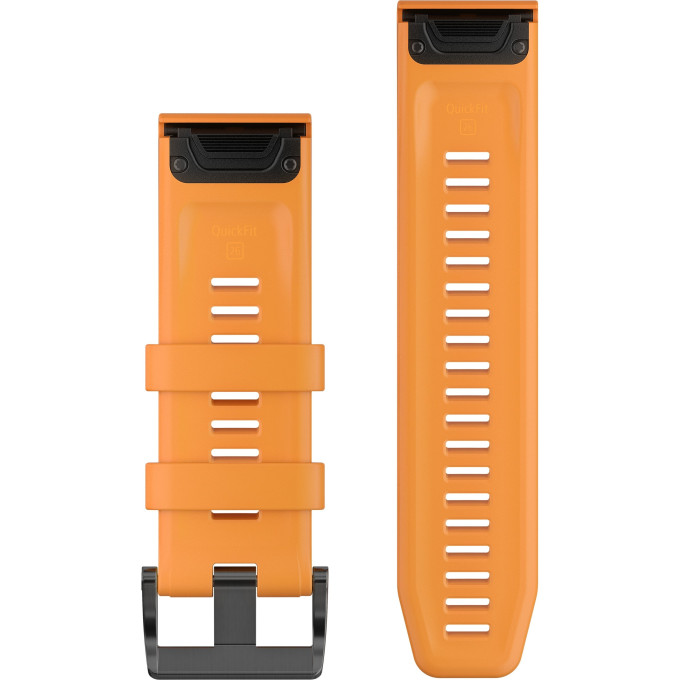 Ремешок сменный для GARMIN FENIX 6 22MM EMBER ORANGE SILICONE
