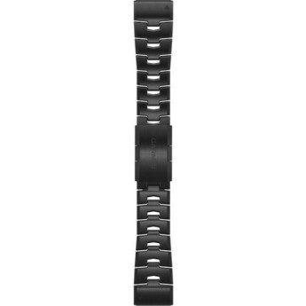 Ремешок сменный для GARMIN FENIX 6 22MM VENTED TITANIUM BRACELET WITH CARBON GRAY DLC COATING