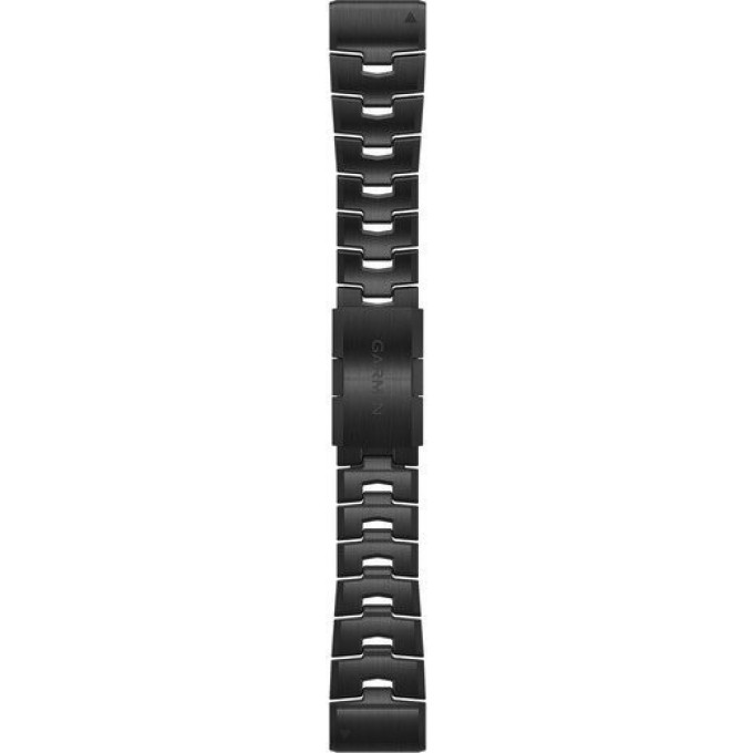Ремешок сменный для GARMIN FENIX 6 22MM VENTED TITANIUM BRACELET WITH CARBON GRAY DLC COATING