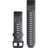 Ремешок сменный для GARMIN FENIX 6S SOLAR 20MM QUICKFIT SHALE GRAY SILICONE BAND