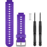 Ремешок сменный для GARMIN FORERUNNER 230/235/630 (фиолетовый/белый)