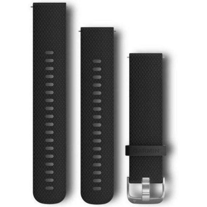 Ремешок сменный для GARMIN VENU, 20 MM BAND, BLACK/SLATE