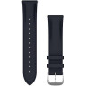 Ремешок сменный для GARMIN VIVOMOVE, LUXE, 20MM, LEATHER, SILVER, NAVY