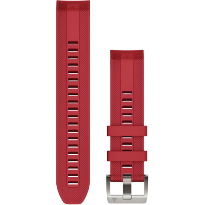 Ремешок сменный GARMIN QUICKFIT 22 PLASMA RED SILICONE STRAP MARQ ATHLET