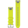Ремешок сменный GARMIN QUICKFIT 22 WATCH BANDS AMP YELLOW SILICONE STRAP
