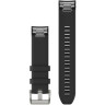 Ремешок сменный GARMIN QUICKFIT 22 WATCH BANDS BLACK SILICONE STRAP (SILVER)