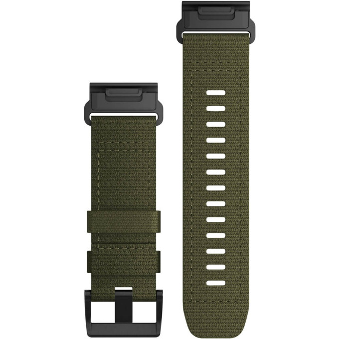 Ремешок сменный GARMIN QuickFit 26 мм (нейлоновый) тактический, зеленый