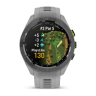 Смарт-часы GARMIN APPROACH S70 (42 мм) с черным керамическим безелем и серым ремешком
