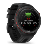 Смарт-часы GARMIN APPROACH S70 (47 мм) с черным керамическим безелем и черным ремешком