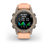 Смарт-часы GARMIN DESCENT G2 цвета палома с ремешком цвета розовая ракушка