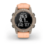 Смарт-часы GARMIN DESCENT G2 цвета палома с ремешком цвета розовая ракушка
