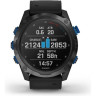 Смарт-часы GARMIN DESCENT Mk2i Titanium Carbon Grey DLC с черным ремешком