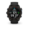 Смарт-часы GARMIN DESCENT Mk3i - 51 мм, титан Carbon Grey DLC с черным силиконовым ремешком