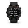 Смарт-часы GARMIN DESCENT Mk3i - 51 мм, титан Carbon Grey DLC с черным силиконовым ремешком