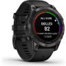 Смарт-часы GARMIN FENIX 7 PRO – SAPPHIRE SOLAR EDITION CARBON GRAY DLC TITANIUM WITH BLACK BAND