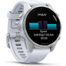Смарт-часы GARMIN FENIX 8 – 43 мм, AMOLED, серебристые с силиконовым ремешком цвета белый камень