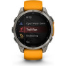 Смарт-часы GARMIN FENIX 8 – 47 мм, AMOLED Sapphire, титан с силиконовым ремешком цвета Spark Orange/Graphite