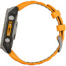 Смарт-часы GARMIN FENIX 8 – 47 мм, AMOLED Sapphire, титан с силиконовым ремешком цвета Spark Orange/Graphite