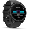 Смарт-часы GARMIN FENIX 8 – 47 мм, AMOLED, сланцево-серые с черным силиконовым ремешком