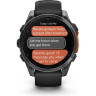 Смарт-часы GARMIN FENIX 8 – 47 мм, AMOLED, сланцево-серые с черным силиконовым ремешком