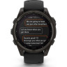 Смарт-часы GARMIN FENIX 8 – 47 мм, Solar Sapphire, титан с DLC-покрытием Carbon Gray и силиконовым ремешком черного/серого цвета