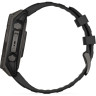 Смарт-часы GARMIN FENIX 8 – 47 мм, Solar Sapphire, титан с DLC-покрытием Carbon Gray и силиконовым ремешком черного/серого цвета