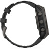Смарт-часы GARMIN FENIX 8 – 47 мм, Solar Sapphire, титан с DLC-покрытием Carbon Gray и силиконовым ремешком черного/серого цвета