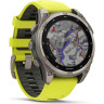 Смарт-часы GARMIN FENIX 8 – 47 мм, Solar Sapphire, титан с ярко-желтым/графитовым силиконовым ремешком