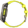 Смарт-часы GARMIN FENIX 8 – 47 мм, Solar Sapphire, титан с ярко-желтым/графитовым силиконовым ремешком