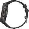 Смарт-часы GARMIN FENIX 8 – 51 мм, AMOLED Sapphire, титан с DLC-покрытием Carbon Gray и силиконовым ремешком черного/серого цвета