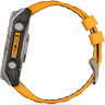 Смарт-часы GARMIN FENIX 8 – 51 мм, AMOLED Sapphire, титан с силиконовым ремешком цвета Spark Orange/Graphite