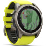 Смарт-часы GARMIN FENIX 8 – 51 мм, Solar Sapphire, титан с ярко-желтым/графитовым силиконовым ремешком