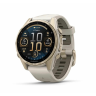 Смарт-часы GARMIN FENIX 8 43 mm Amoled GPS Watch золотистые с дымчато-серым ремешком