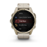 Смарт-часы GARMIN FENIX 8 AMOLED (43 мм) Sapphire золотистий/известняково-серый кожаный ремешок