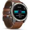 Смарт-часы GARMIN FENIX 8 AMOLED 51 мм SAPPHIRE TITANIUM WITH CHESTNUT LEATHER BAND