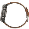 Смарт-часы GARMIN FENIX 8 AMOLED 51 мм SAPPHIRE TITANIUM WITH CHESTNUT LEATHER BAND