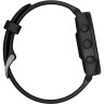 Смарт-часы GARMIN FORERUNNER 165, черный/сланцево-серый силиконовый ремешок