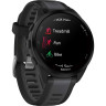 Смарт-часы GARMIN FORERUNNER 165, черный/сланцево-серый силиконовый ремешок